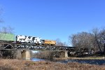 TFT train finishing crossing Ramapo River Bridge